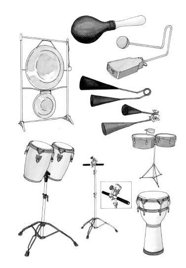 パーカッションあれこれ イラストカット資料集制作記
